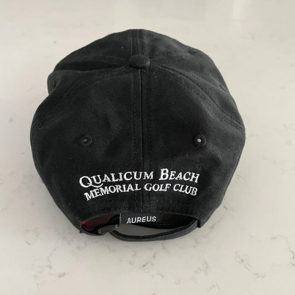 Aureus Embroidered Adjustable Cotton Golf Cap Canada Flag Blk Wht Grey Sz OS - Picture 3 of 9